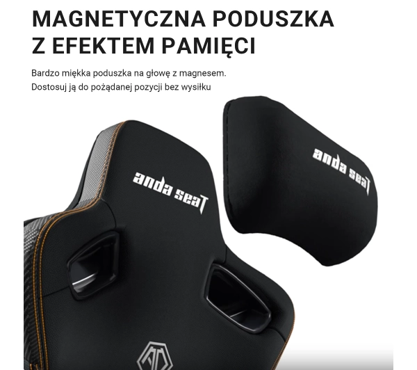 Anda Seat Kaiser 3 XL Gamingowy do 200kg Skóra ECO Czarny - Kup na Raty - RRSO 0%
