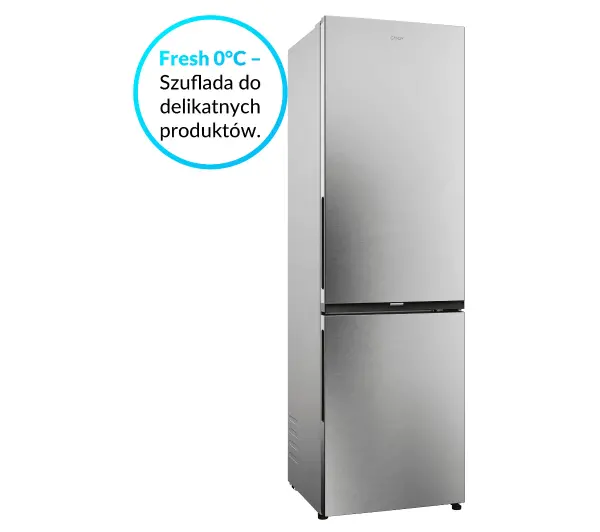 Candy Fresco 300 CNCQ2T518EX Pełny No Frost 182,5cm Komora świeżości Platinum Inox - Kup na Raty - RRSO 0%