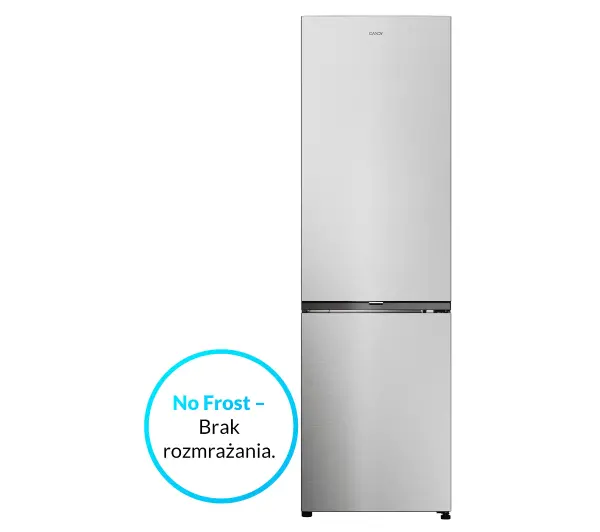 Candy Fresco 300 CNCQ2T518EX Pełny No Frost 182,5cm Komora świeżości Platinum Inox - Kup na Raty - RRSO 0%