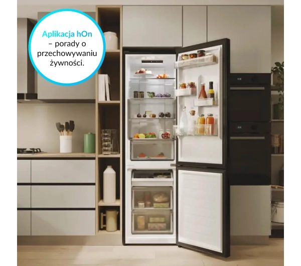 Candy Fresco 300 CNCQ2T518EB Pełny No Frost 182,5cm Komora świeżości Czarny - Kup na Raty - RRSO 0%