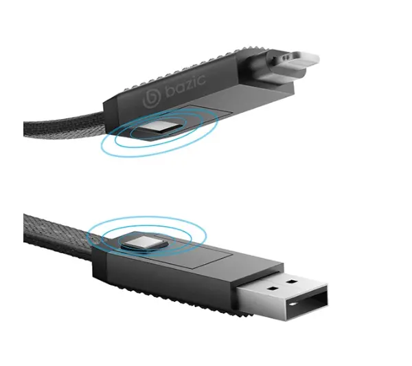 Energea Bazic 4w1 USB-A/USB-C - USB-C/Lightning 1m Czarny