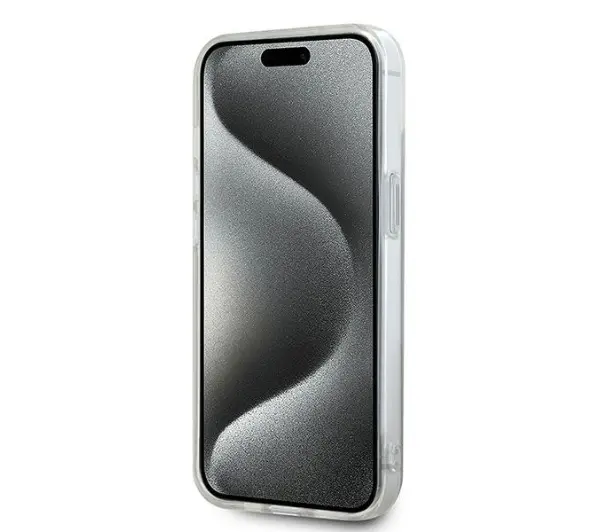 DKNY IML Mono & Stripe MagSafe do iPhone 15 Beżowy