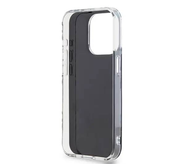 DKNY IML Checkered Mono Pattern do iPhone 15 Pro Czarny