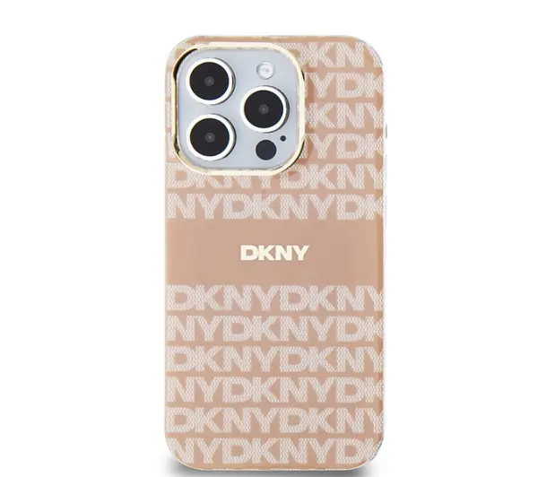 DKNY IML Mono & Stripe MagSafe do iPhone 15 Pro Max Różowy