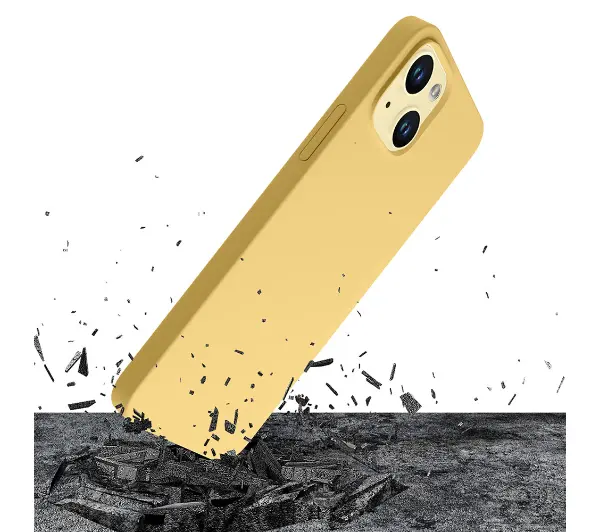 3mk Hardy Silicone MagCase do iPhone 15 Żółty