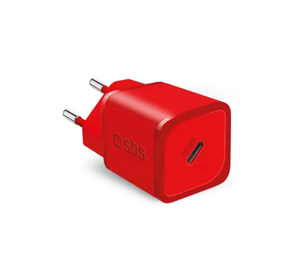 SBS NanoTube GaN PD20W USB-C Czerwony