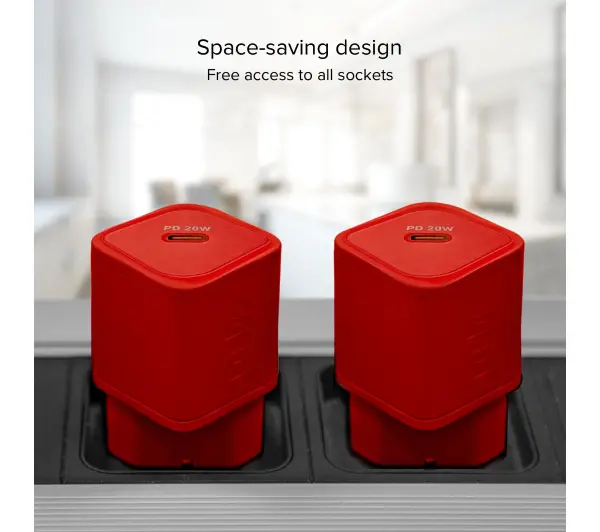 SBS NanoTube GaN PD20W USB-C Czerwony
