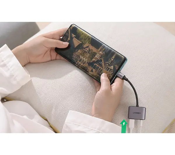 UGREEN CM231 USB-C do mini jack 3.5mm Szary