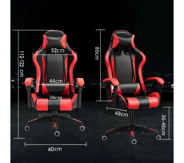 Extralink G-522 Gamingowy do 150kg Skóra ECO Czarno-czerwony - Kup na Raty - RRSO 0%