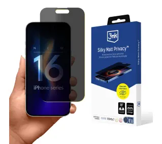 3mk SilkyMatt Privacy do iPhone 16 Plus