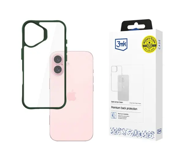 3mk Satin Armor Case+ do iPhone 16 Zielony