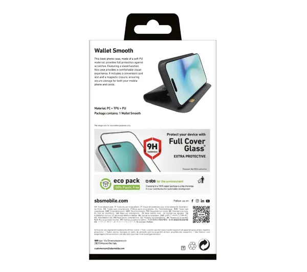 SBS Smooth Wallet TEWALIP1661PK do iPhone 16 Pro Czarny