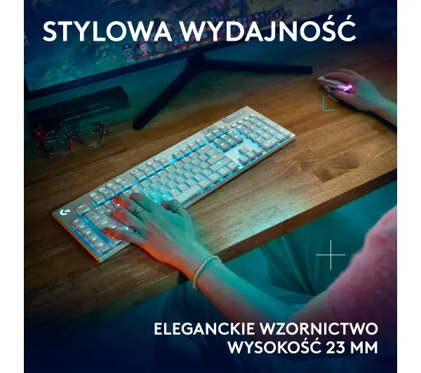 Logitech G915 X Lightspeed Tactile US INTL Biały - Kup na Raty - RRSO 0%
