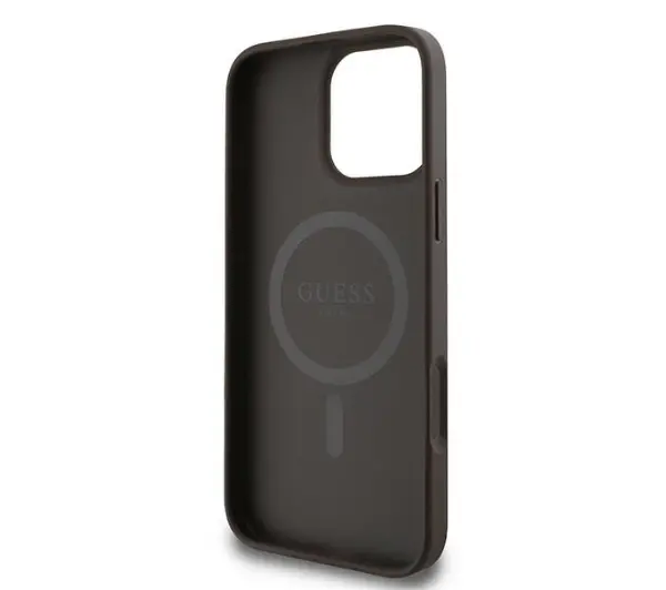 Guess hardcase 4G Ring Classic Logo MagSafe  iPhone 16 Pro Brązowy