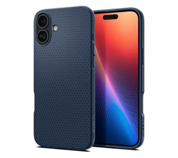 Spigen Liquid Air do iPhone 16 Granatowy