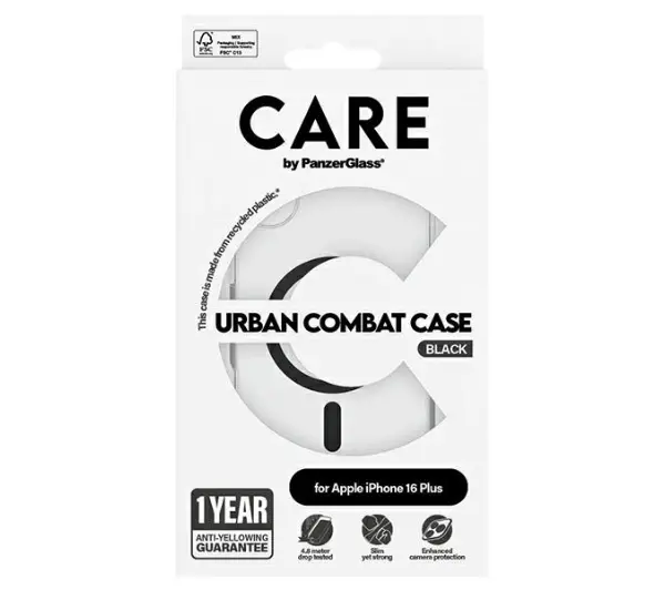 PanzerGlass Flagship Case MagSafe do iPhone 16 Plus Czarny