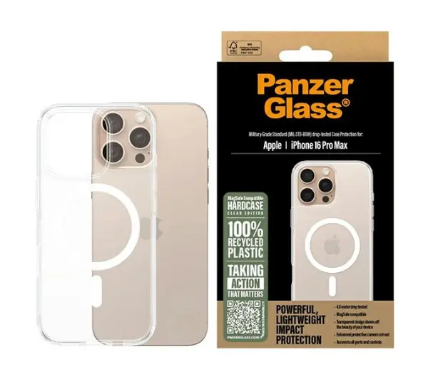 Etui PANZERGLASS HardCase MagSafe do Apple iPhone 16 Pro Max Przezroczysto-biały