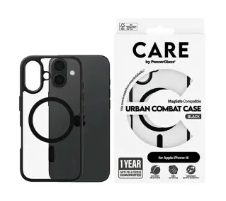 PanzerGlass Flagship Urban Case MagSafe do iPhone 16 Czarny
