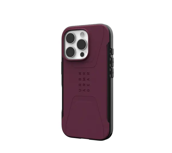 UAG Civilian Case Magsafe do iPhone 16 Pro Bordowy