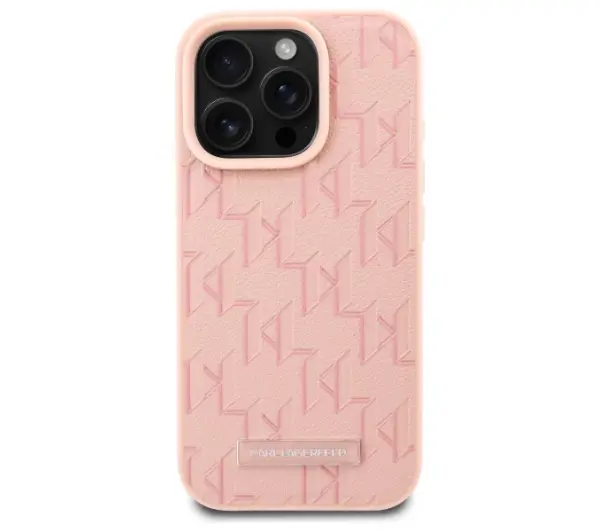 Karl Lagerfeld Hot Stamp MagSafe do iPhone 16 Pro Różowy