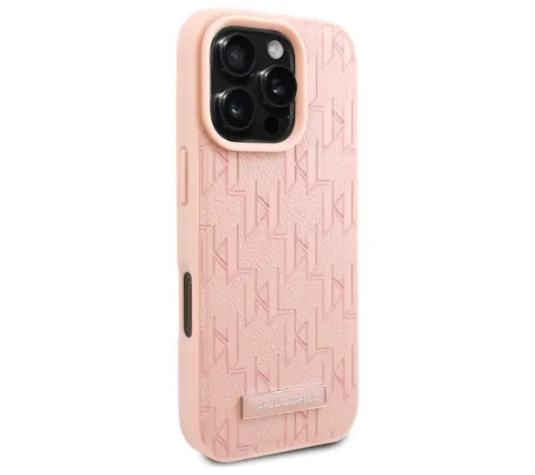 Karl Lagerfeld Hot Stamp MagSafe do iPhone 16 Pro Różowy