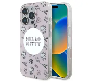 Hello Kitty IML All Over Paris MagSafe do iPhone 16 Pro Różowy