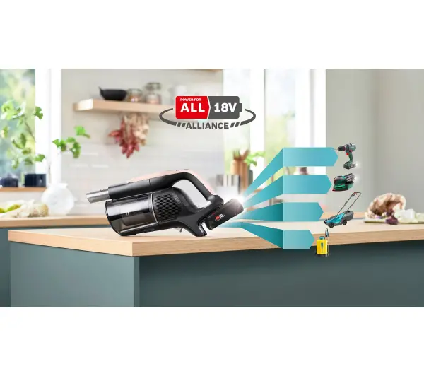 Bosch Unlimited 10 BBS1041RBA 80min Wymienny akumulator Mini elektroszczotka - TRZECI -55%, ALBO 5-TY ZA 1ZŁ - Kup na Raty - RRSO 0%