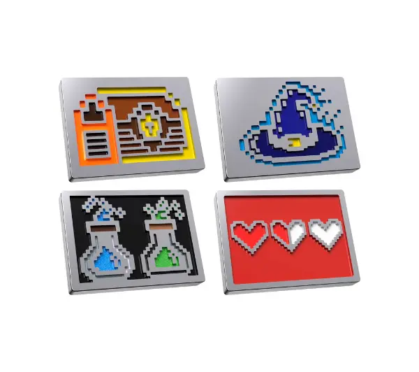 HyperX 8 Bit Magnetic Gaming Badges