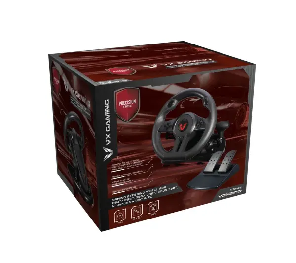 VX Gaming Precision Drive Series Steering Wheel z pedałami do PC, PS4, PS3, Xbox One Xbox 360 - Kup na Raty - RRSO 0%