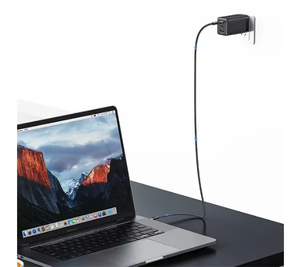 USAMS USB-C do USB-C 240W1,2m SY Series Czarny