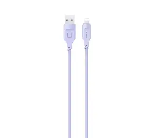USAMS USB do Lightning 2,4A Fast Charging Lithe Series 1,2m Purpurowy