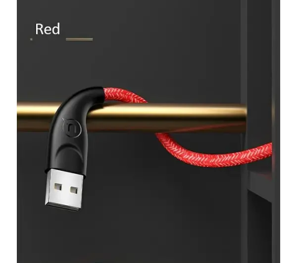 USAMS USB do microUSB 2m 2A Fast Charge Czerwony