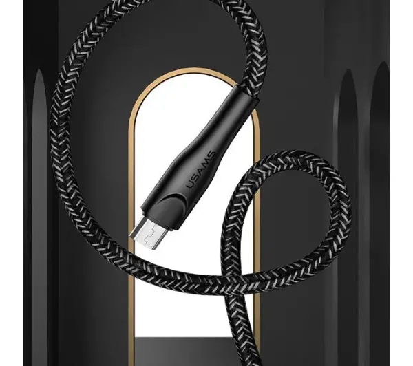 USAMS USB do microUSB 2m 2A Fast Charge Czerwony