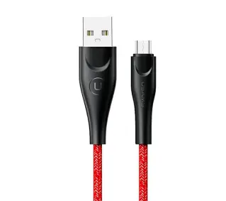 USAMS USB do microUSB 2m 2A Fast Charge Czerwony