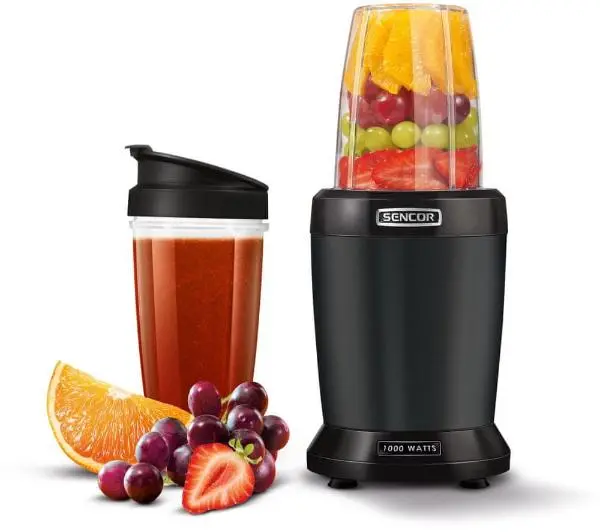 Blendery kielichowe - Sencor SNB 4303BK Nutri Blender 1l 2 butelki