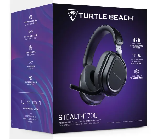 Turtle Beach Stealth 700 Gen 3 PC Nauszne Czarny - Kup na Raty - RRSO 0%