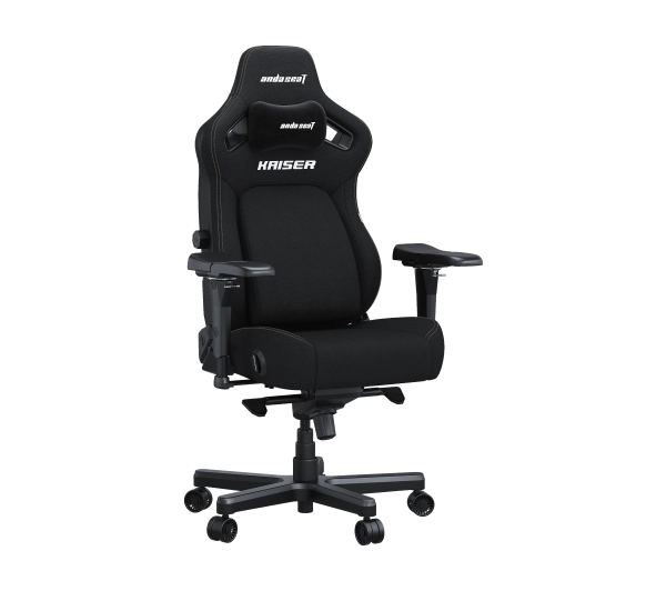 Anda Seat Kaiser 4 L Gamingowy do 120kg Tkanina Czarny - Kup na Raty - RRSO 0%