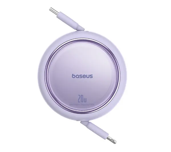Baseus Free2Pull USB-C 20W 1m Fioletowy - ⚡ EURO HIT CENOWY! ⚡