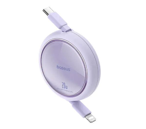 Baseus Free2Pull USB-C 20W 1m Fioletowy - ⚡ EURO HIT CENOWY! ⚡