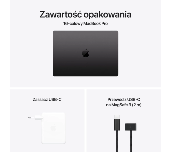 Apple MacBook Pro 2024 16,2" M4 Pro 24GB RAM 512GB Dysk macOS Gwiezdna Czerń Funkcje AI - Kup na Raty - RRSO 0%