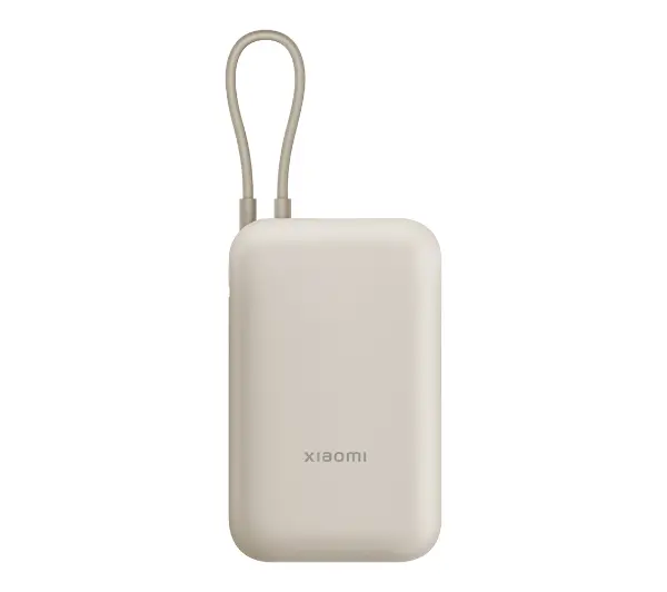 Xiaomi PN104033 10000mAh 22,5W Wbudowany kabel USB-C Beżowy