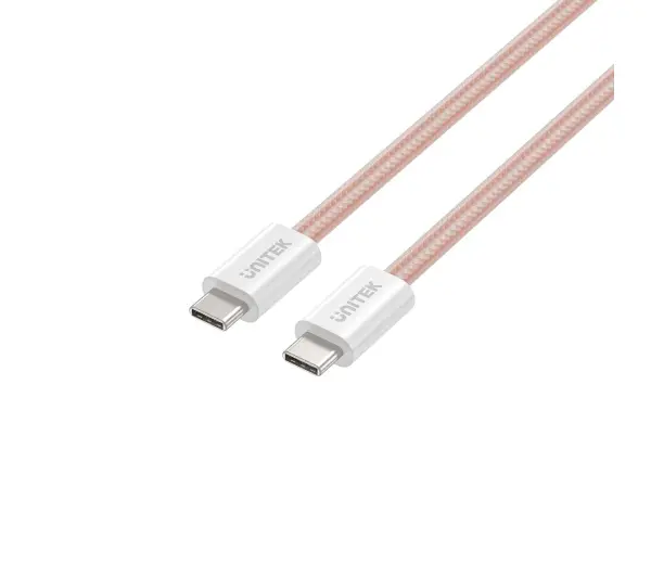 Unitek USB-C do USB-C PD 100W 1m Różowy