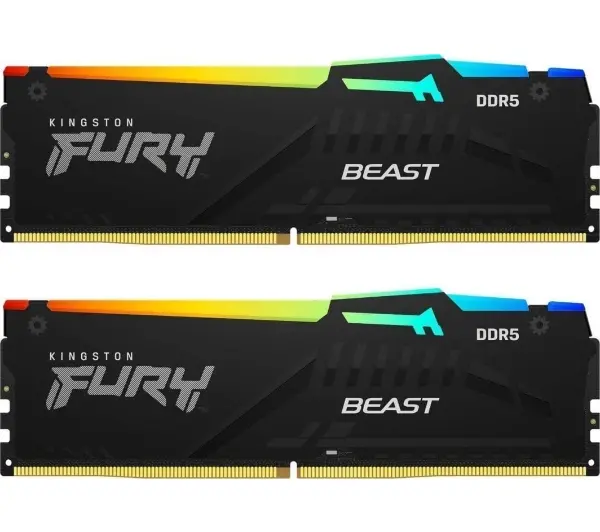 Kingston FURY Beast RGB DDR5 32GB (2 x 16GB) 6000 CL30 Czarny