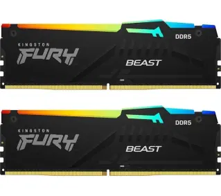 Kingston FURY Beast RGB DDR5 32GB (2 x 16GB) 6000 CL30 Czarny - Kup na Raty - RRSO 0%