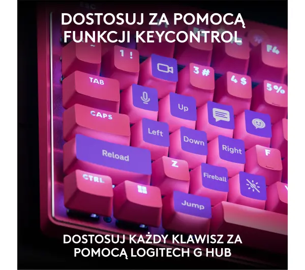 Logitech Pro X TKL Rapid Różowy - Kup na Raty - RRSO 0%
