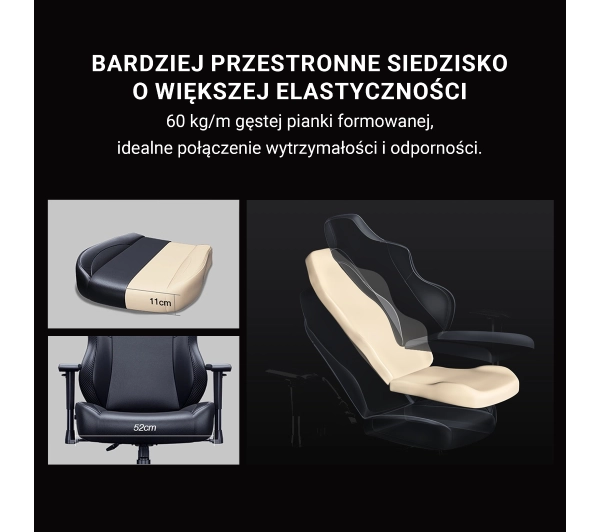 Anda Seat Phantom 3 L Gamingowy do 120kg Tkanina Ciemnoszary - Kup na Raty - RRSO 0%
