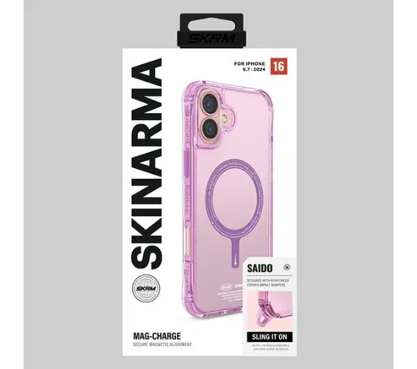 Skinarma Magnetic Charging do iPhone 16 Plus Różowy