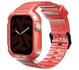 Skinarma Saido 2in1 do Apple Watch 45/44mm Czerwony