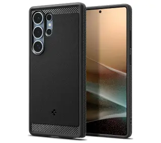 Spigen Rugged Armor Mag MagSafe do Samsung Galaxy S25 Ultra Czarny matowy