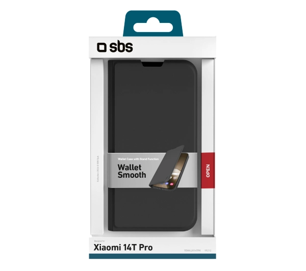 SBS Smooth Wallet do Xiaomi 14T Pro Czarny